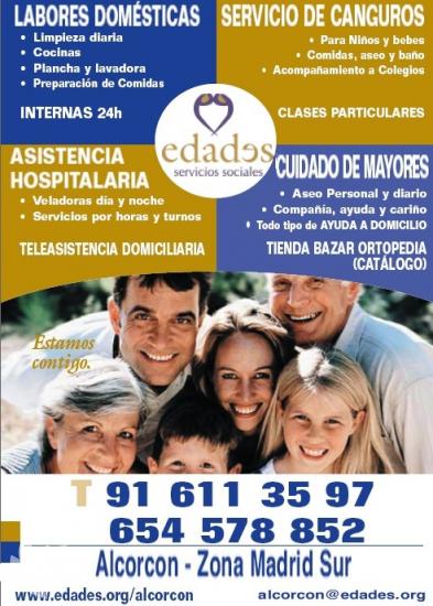 Internas para cuidado de mayores y ancianos: Ayuda a Domicilio