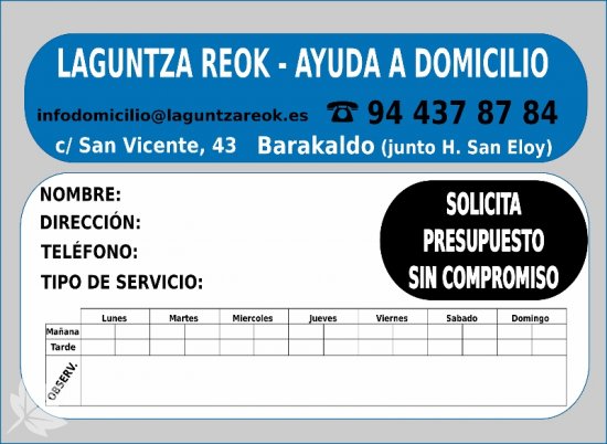 Asistencia domiciliaria y cuidado mayores