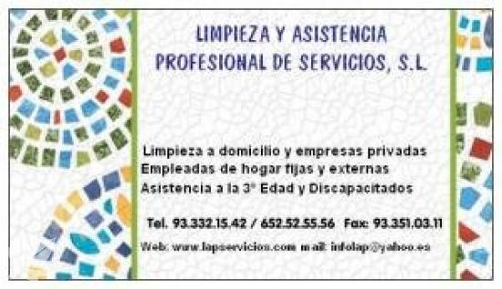 Promoción Ancianos: LIMPIEZA POR SOLO 96€ AL MES