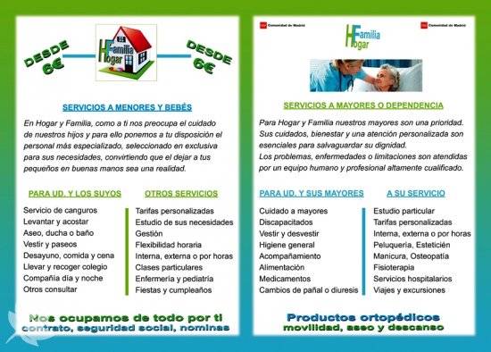 Cuidado de personas mayores, cuidado de niños