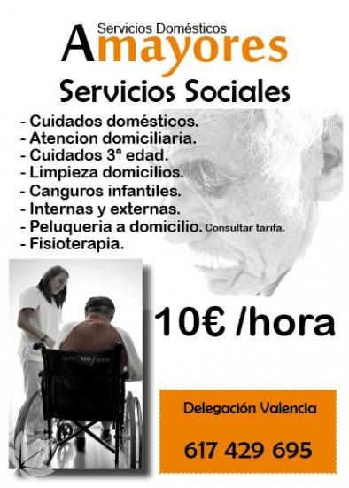 AMAYORES VLC Cuidados y servicios domesticos