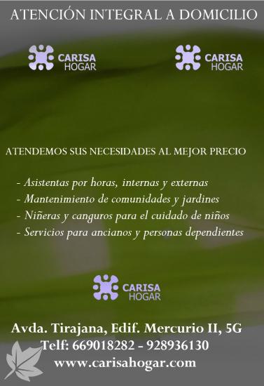 Servicio doméstico y cuidador