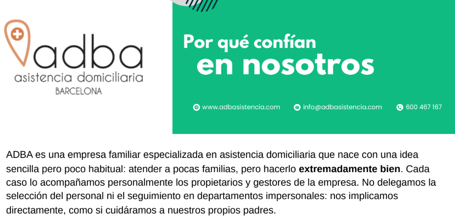 ADBA, Asistencia Domiciliaria Barcelona